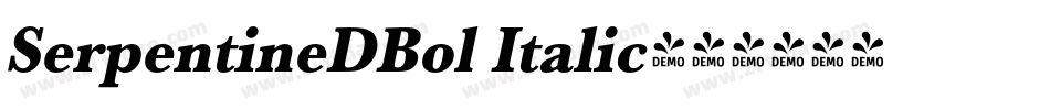 SerpentineDBol Italic字体转换